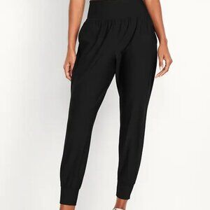 NWT Old Navy High Rise Powersoft Black Women's Joggers XS